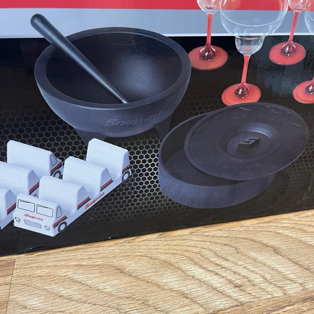 Snap-on Tools Fiesta Dishes Set, Taco Trays, Margarita Glasses, Guac‎ Bowl, etc